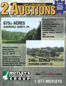 Image for 2 Land Auctions | Albemarle County & Fluvanna County, VA